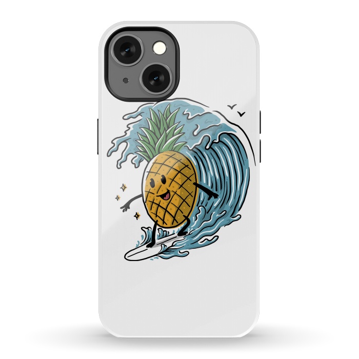 iPhone 13 StrongFit Pineapple Surfing by Afif Quilimo