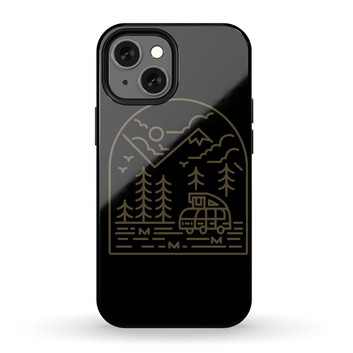 iPhone 13 mini StrongFit Into the Mountain by Afif Quilimo