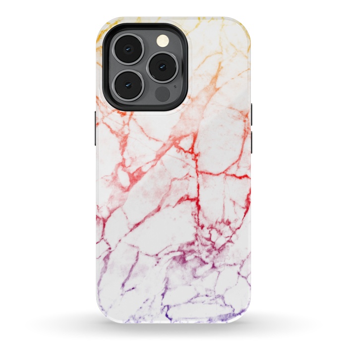 iPhone 13 pro StrongFit Colour gradient marble texture by Oana 