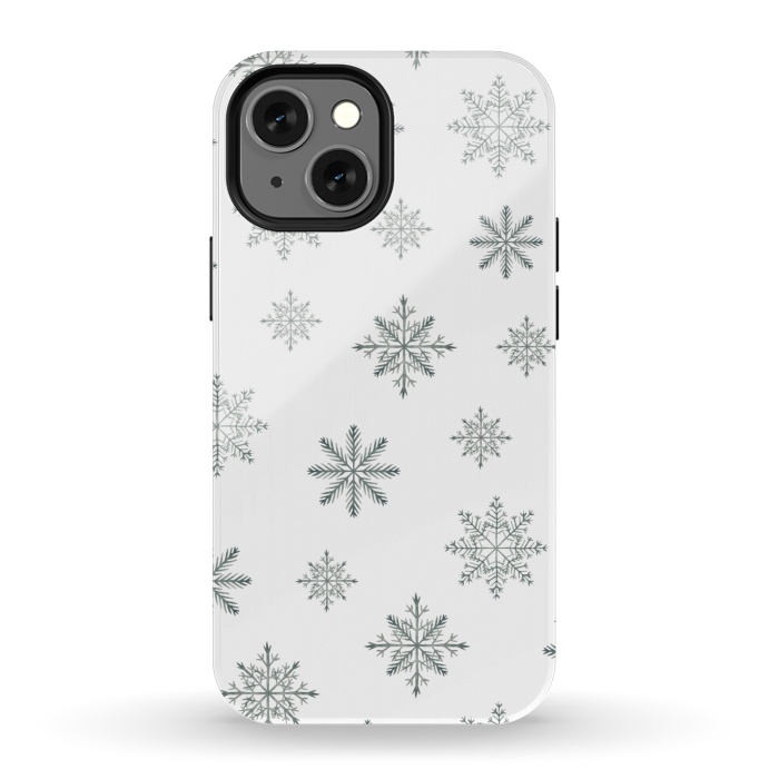 iPhone 13 mini StrongFit Snowflakes by Julia Badeeva