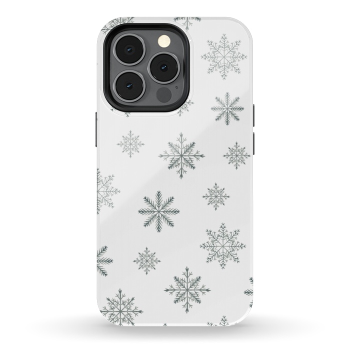 iPhone 13 pro StrongFit Snowflakes by Julia Badeeva