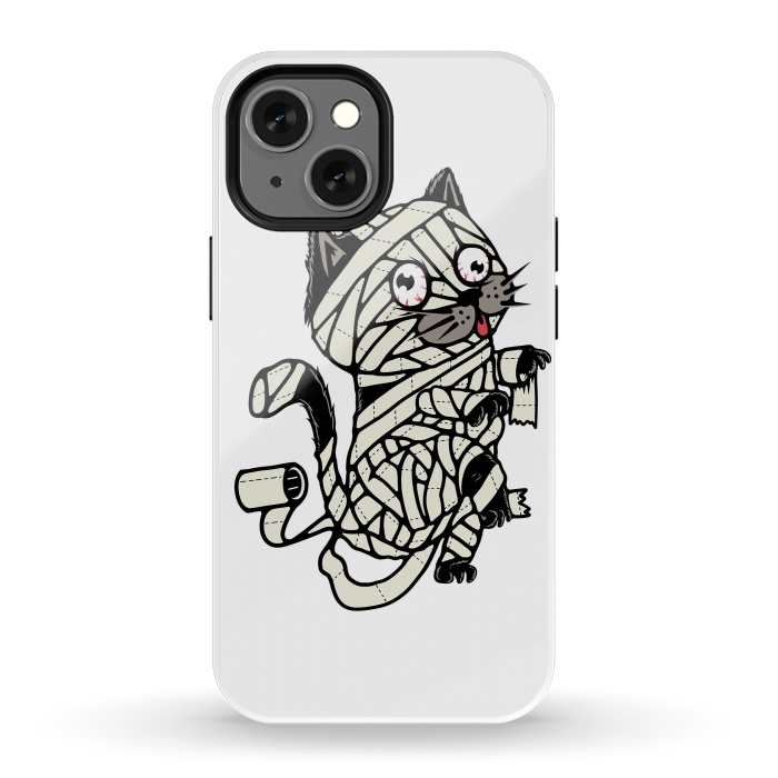 iPhone 13 mini StrongFit Mummy Cat by Afif Quilimo