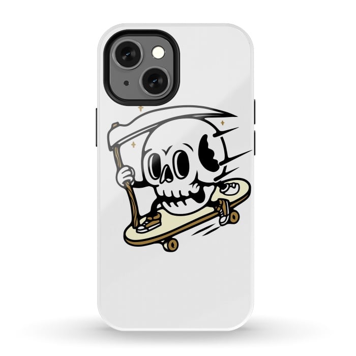 iPhone 13 mini StrongFit Skullboading by Afif Quilimo