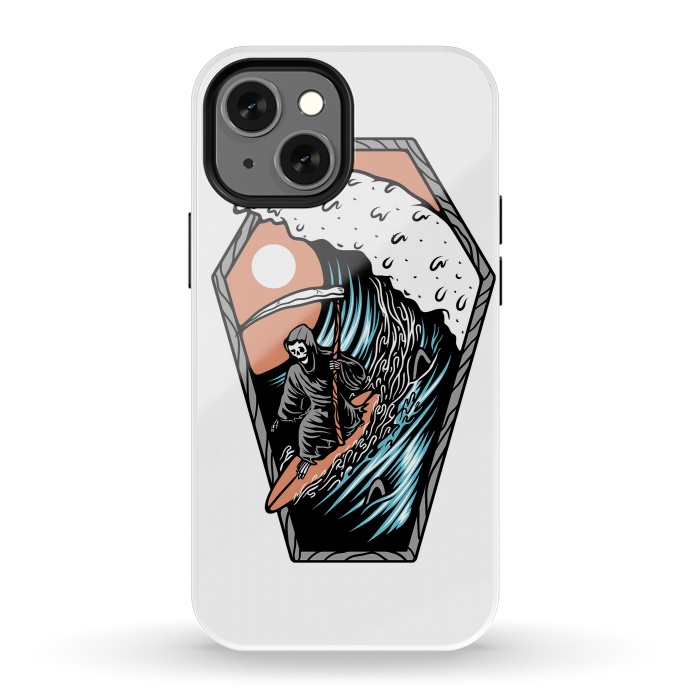 iPhone 13 mini StrongFit Surf Till Die by Afif Quilimo