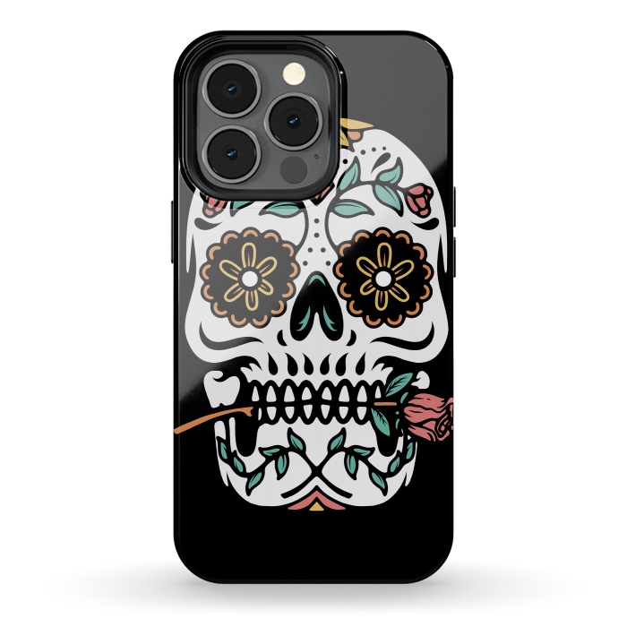 iPhone 13 pro StrongFit Mexican Skull by Afif Quilimo