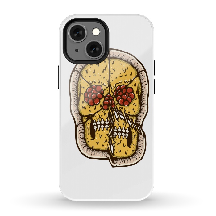 iPhone 13 mini StrongFit pizza Skull by Afif Quilimo