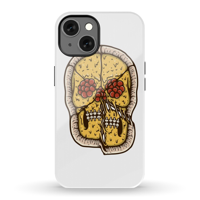 iPhone 13 StrongFit pizza Skull by Afif Quilimo