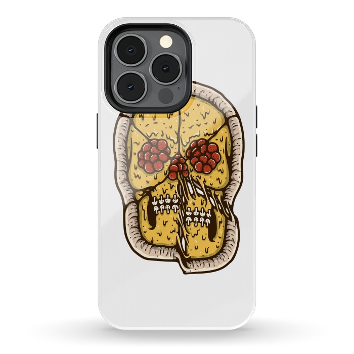 iPhone 13 pro StrongFit pizza Skull by Afif Quilimo