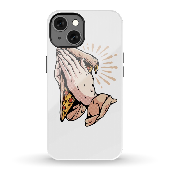 iPhone 13 StrongFit Pray for Pizza by Afif Quilimo