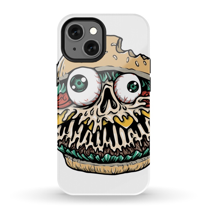 iPhone 13 mini StrongFit Hamburger Monster by Afif Quilimo