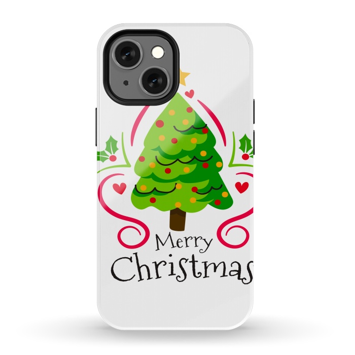 iPhone 13 mini StrongFit merry xmas tree by haroulita
