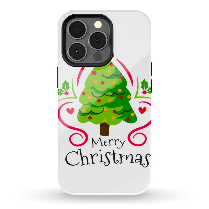 iPhone 13 pro StrongFit merry xmas tree by haroulita