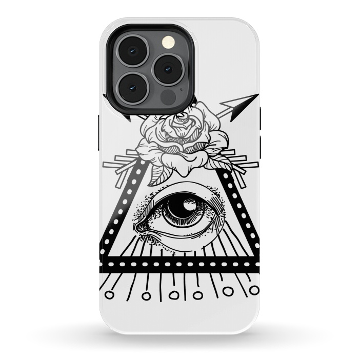 iPhone 13 pro StrongFit third eye rose by haroulita