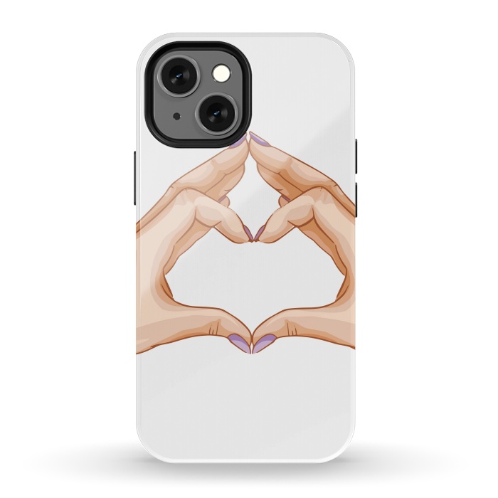 iPhone 13 mini StrongFit heart hand  by haroulita
