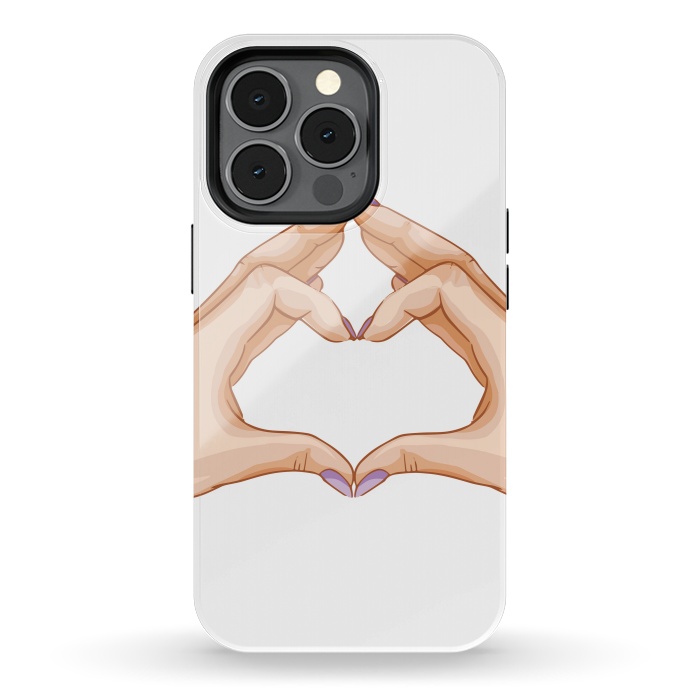 iPhone 13 pro StrongFit heart hand  by haroulita