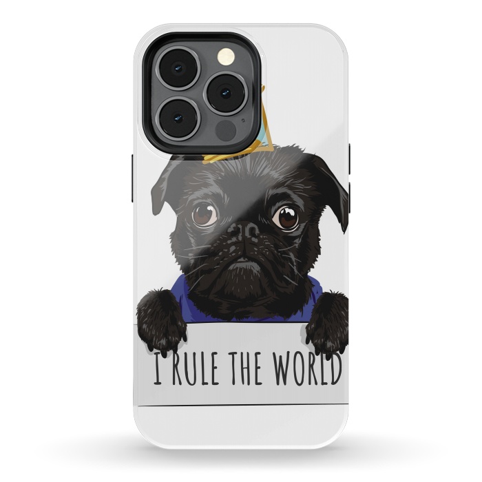 iPhone 13 pro StrongFit pug by haroulita