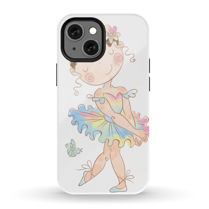 iPhone 13 mini StrongFit shy ballerina by haroulita