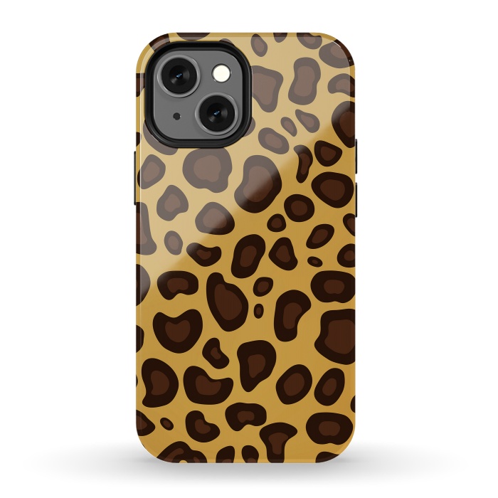 iPhone 13 mini StrongFit animal print leopard by haroulita