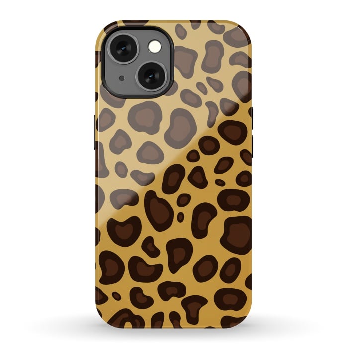 iPhone 13 StrongFit animal print leopard by haroulita