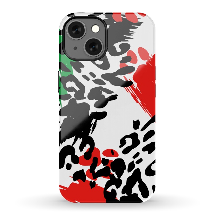 iPhone 13 StrongFit colorful anima print by haroulita