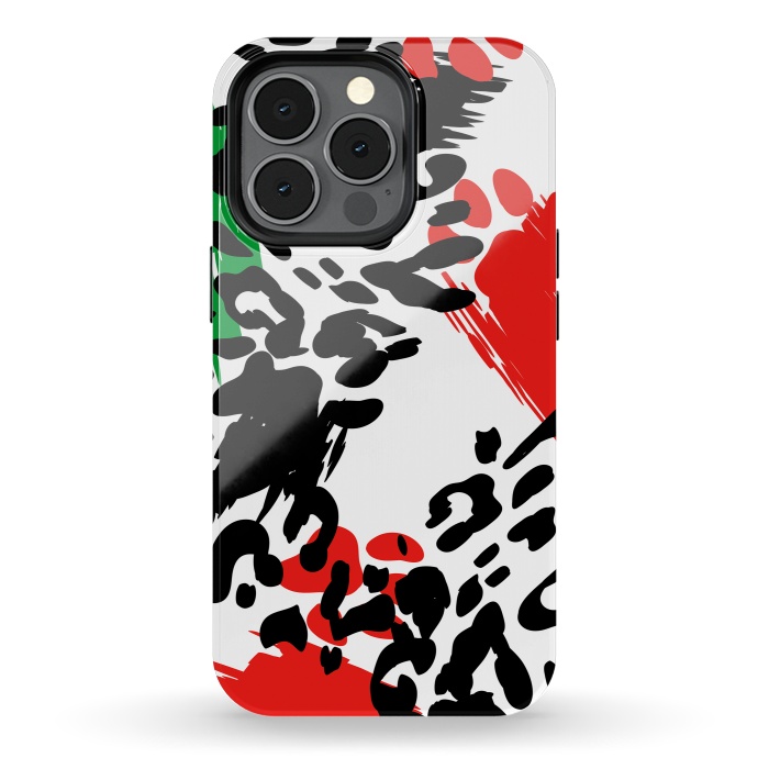 iPhone 13 pro StrongFit colorful anima print by haroulita
