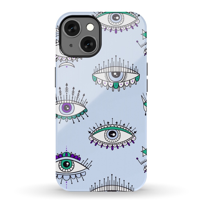 iPhone 13 StrongFit evil eyes by haroulita