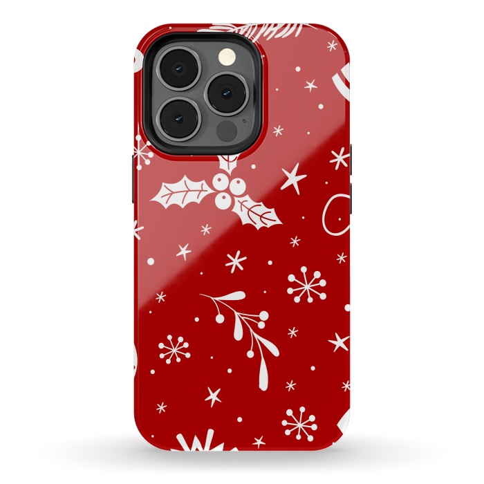 iPhone 13 pro StrongFit christmas pattern by haroulita