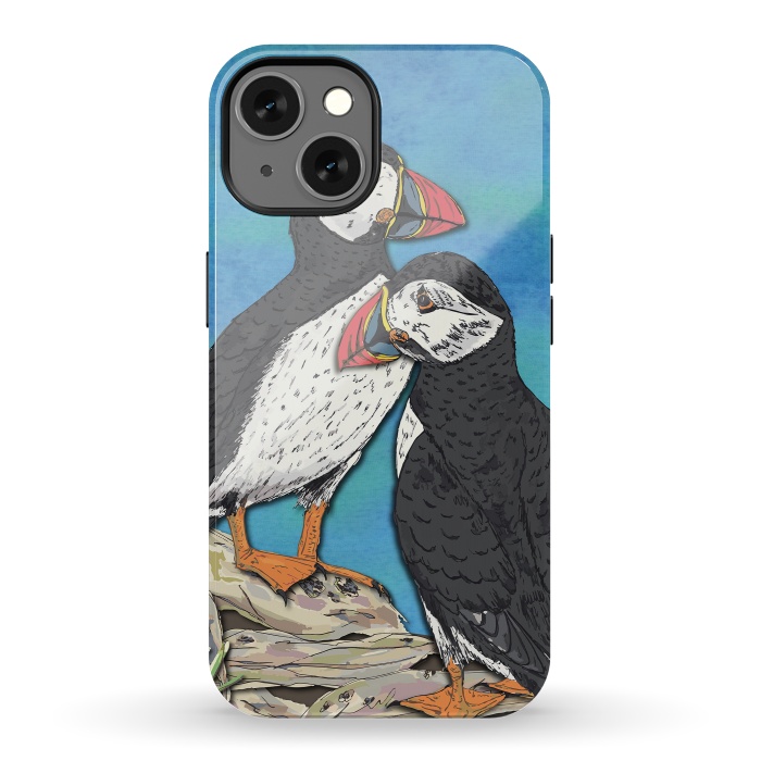 iPhone 13 StrongFit Puffin Perfection by Lotti Brown