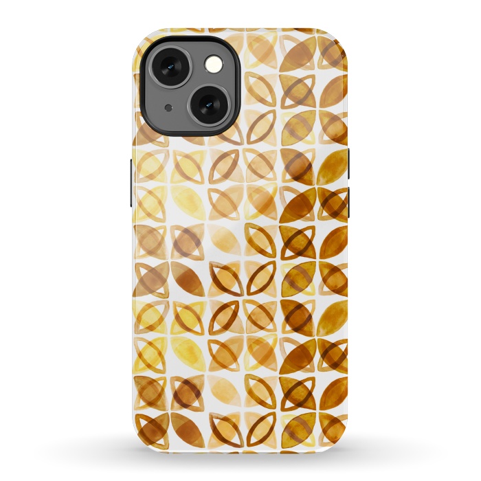 iPhone 13 StrongFit 70's Watercolor Pattern  by Tigatiga
