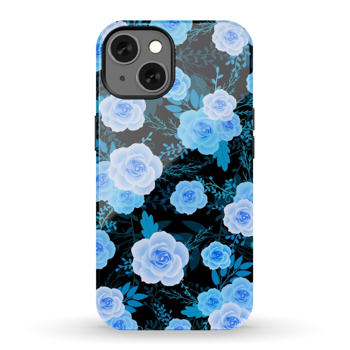iPhone 13 StrongFit Blue purple roses by Jms