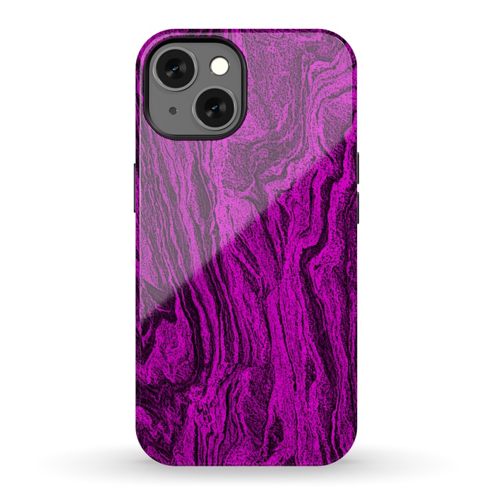 iPhone 13 StrongFit Purple designer marble textured design by Josie