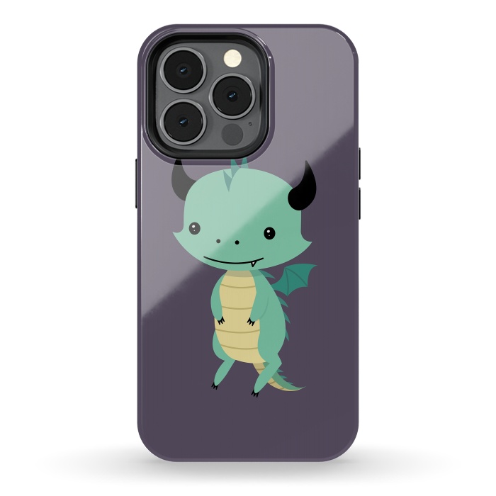 iPhone 13 pro StrongFit Cute dragon by Laura Nagel