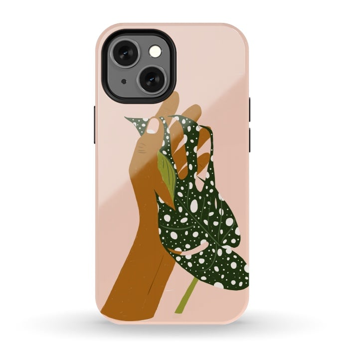 iPhone 13 mini StrongFit Botanical Love by Uma Prabhakar Gokhale