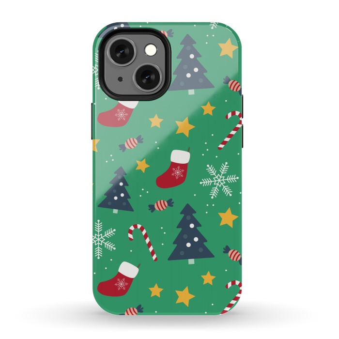 iPhone 13 mini StrongFit christmas tree love by MALLIKA