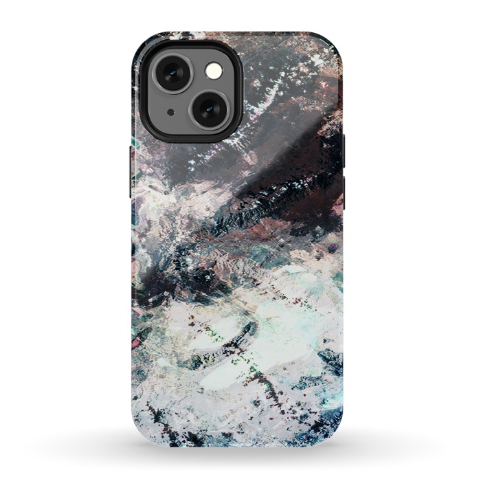 iPhone 13 mini StrongFit Snowy mountains from above by Oana 