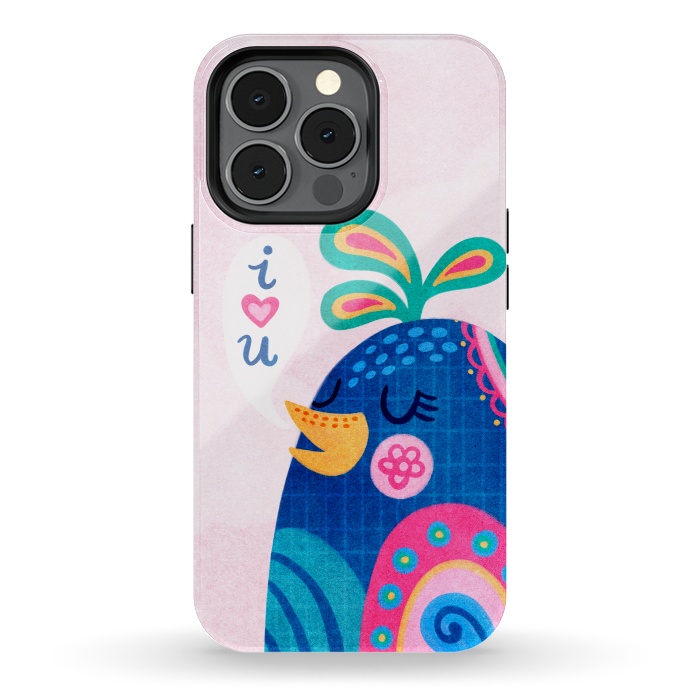 iPhone 13 pro StrongFit I Love You Bird by Noonday Design