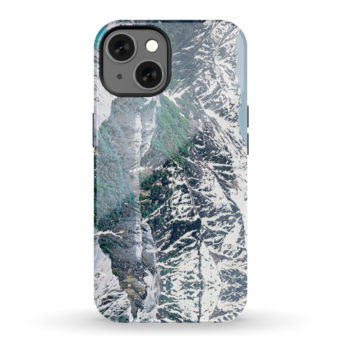 iPhone 13 StrongFit Snowy mountains landscape by Oana 