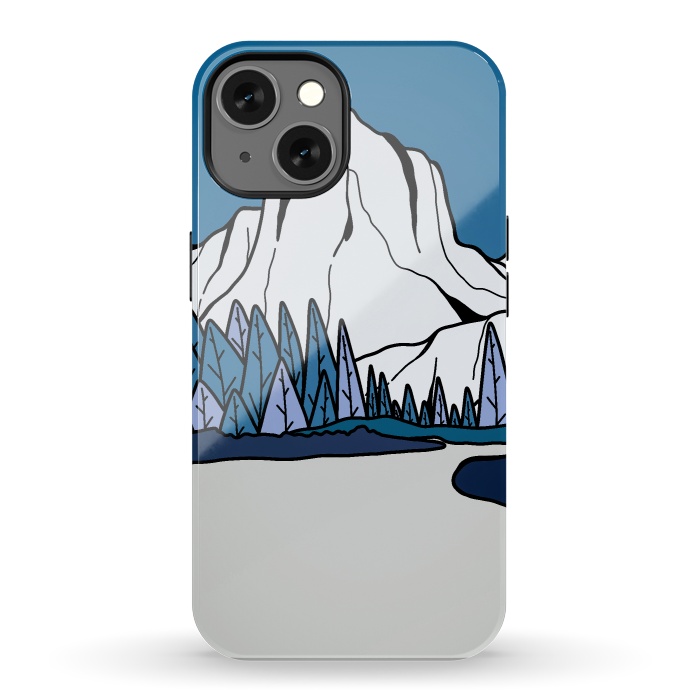 iPhone 13 StrongFit Blue peak hill by Steve Wade (Swade)