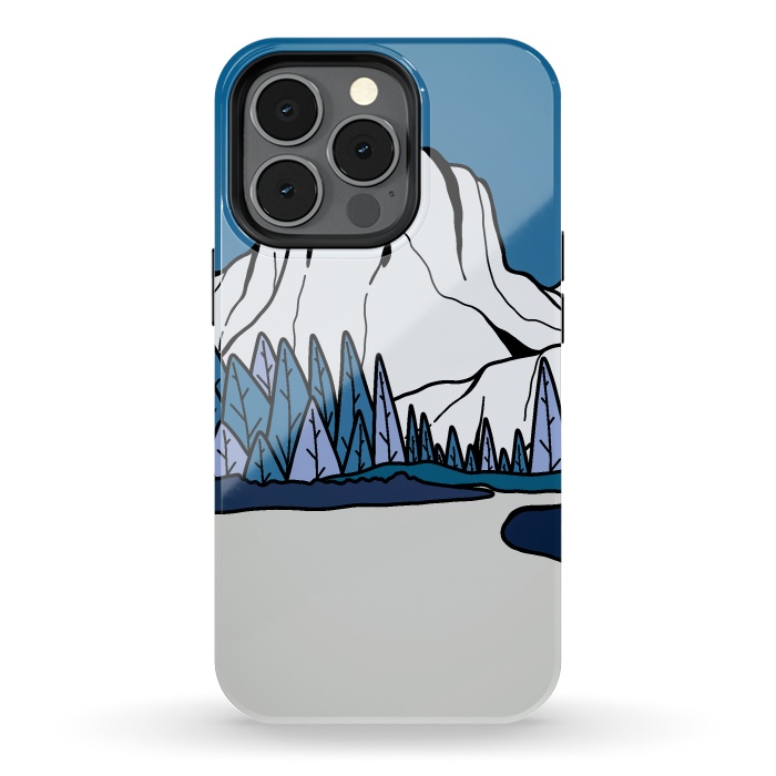 iPhone 13 pro StrongFit Blue peak hill by Steve Wade (Swade)