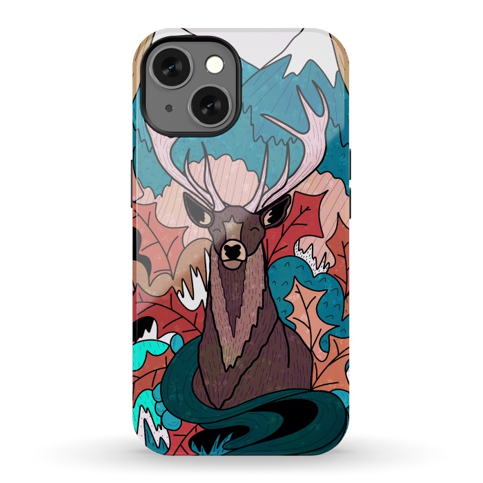 iPhone 13 StrongFit Winter deer forest by Steve Wade (Swade)