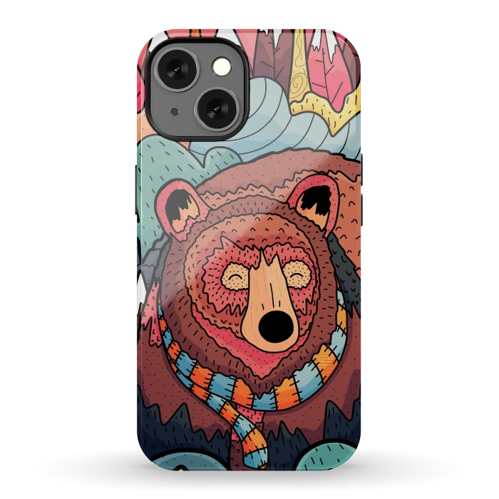 iPhone 13 StrongFit Winter bear forest by Steve Wade (Swade)