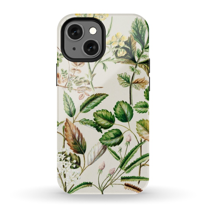 iPhone 13 mini StrongFit Botanic Collage by Zala Farah