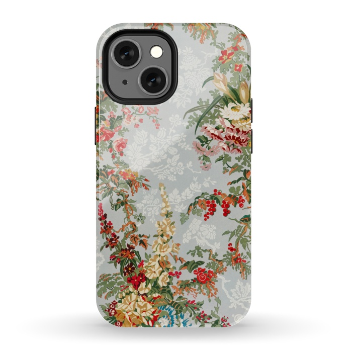 iPhone 13 mini StrongFit Industrial Floral Print by Zala Farah