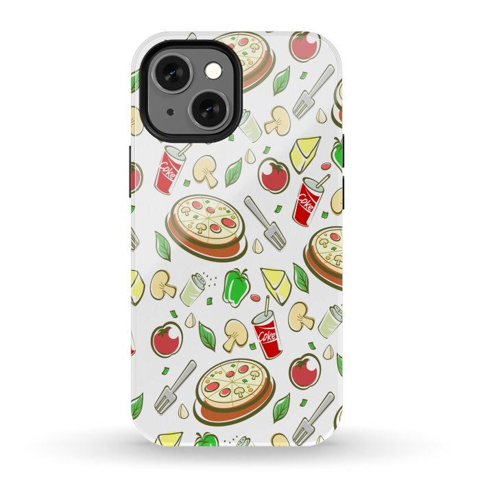 iPhone 13 mini StrongFit pizza is love 3  by MALLIKA