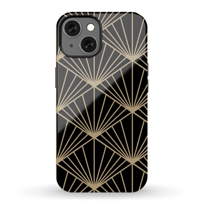 iPhone 13 StrongFit COPPER LINES PATTERN 2  by MALLIKA
