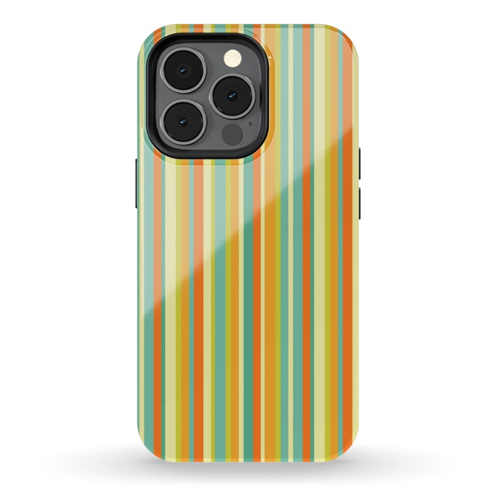 iPhone 13 pro StrongFit MULTI COLOURED LINES 2 by MALLIKA