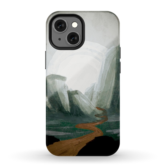 iPhone 13 mini StrongFit The great green hills by Steve Wade (Swade)