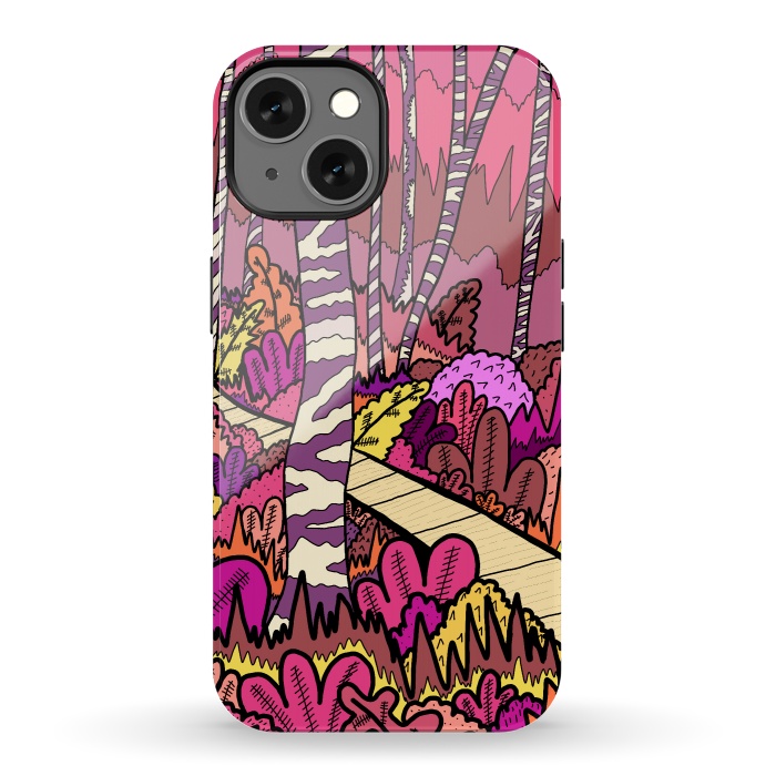 iPhone 13 StrongFit The pink forest walk by Steve Wade (Swade)