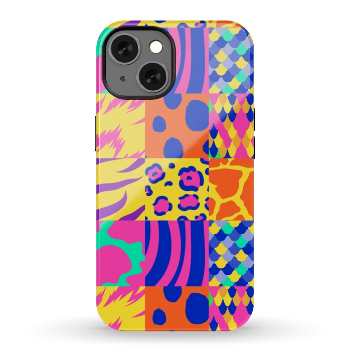 iPhone 13 StrongFit COLOURFUL ANIMAL PRINT by MALLIKA