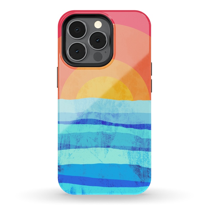 iPhone 13 pro StrongFit The sea's sun by Steve Wade (Swade)